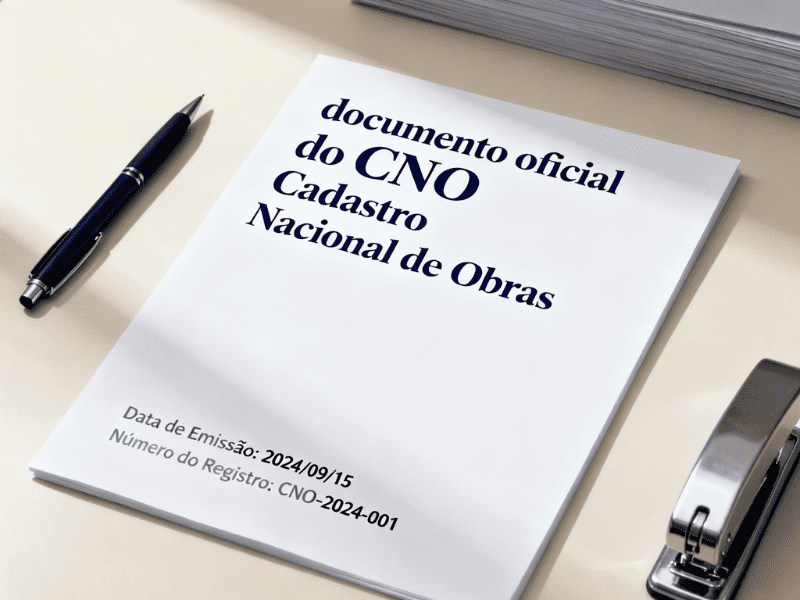 CNO - Cadastro Nacional de Obras